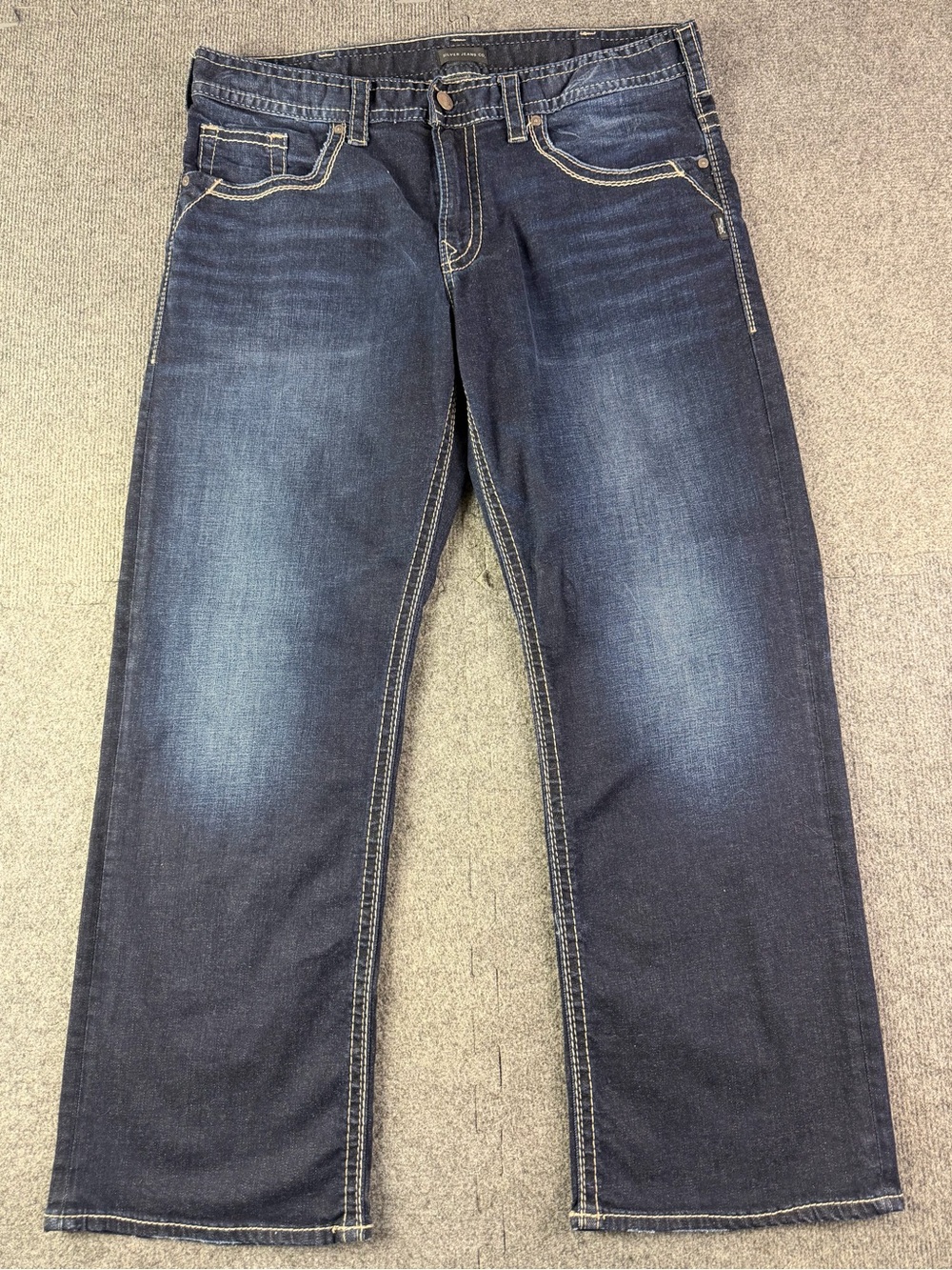 Silver Jeans Gordie Mens Cotton Blend Jeans Size 36x30 Blue